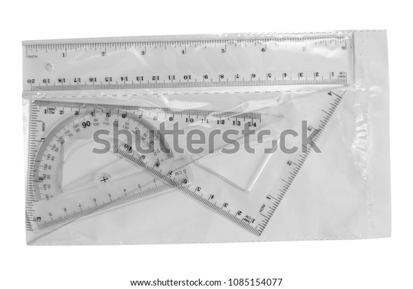 School Ruler Tools Set Packaging Plastic Stock Photo 1085154077 ...