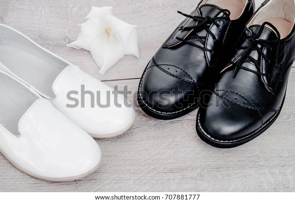 green childrens shoes