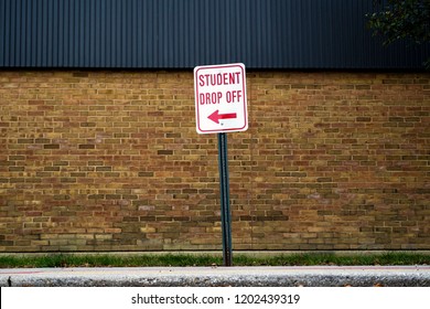 School Student Drop Off Sign