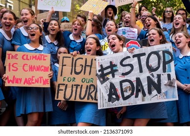 School Students Protest For Climate Action At School Strike For Climate In Sydney, NSW, Australia On 30 November 2018