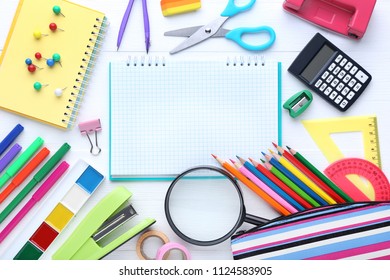 School Supplies Blank Sheet Paper On Stock Photo 1124583905 | Shutterstock