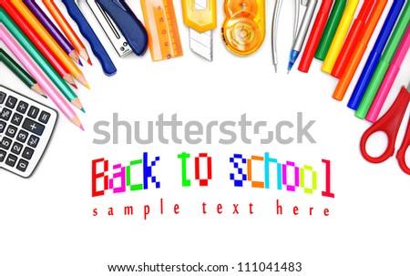 Similar – Image, Stock Photo Office utensils in green