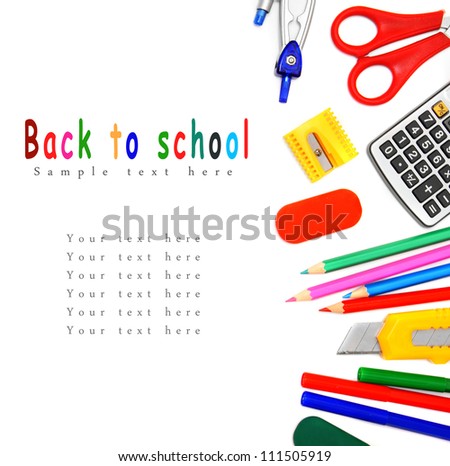 Similar – Image, Stock Photo Office utensils in green