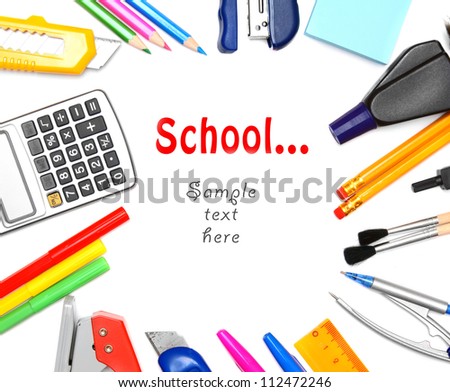 Similar – Image, Stock Photo Office utensils in green