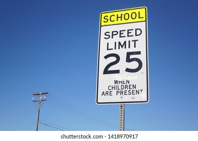 School Zone Speed Limit Sign