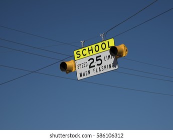 School Zone Speed Warning Flashers