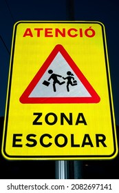 School Zone Traffic Sign, In Spain