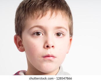 Blond Boy Blue Eyes Looking Camera Stock Photo 116706124 | Shutterstock