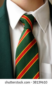 Schoolboy With School Tie And Blazer