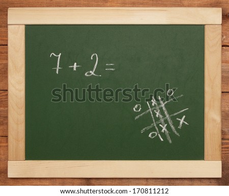 schoold chalkboard