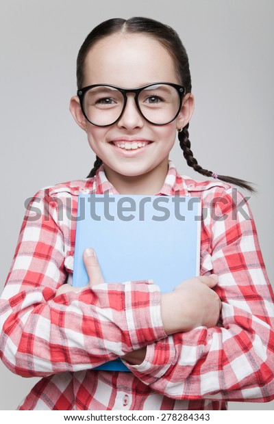 Schoolgirl Glasses Stock Photo (Edit Now) 278284343