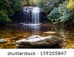 Schoolhouse Falls in Panthertown Valley near Lake Toxaway, North Carolina