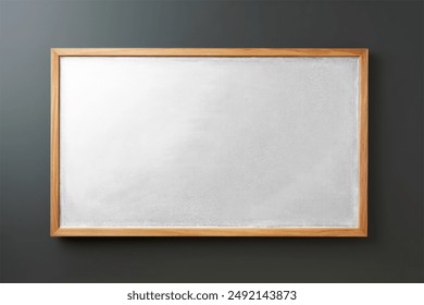 School's chalkboard mockup, classroom board editable blank design, JPG HQ image