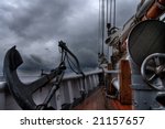 Schooner at sea