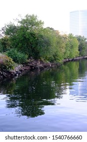 The Schuylkill River In Philadelphia. Bridges And Trees On The River. Nature Concept. It Is Running Northwest To Southeast In Eastern Pennsylvania, Which Was Improved By Navigations Into The Canal.