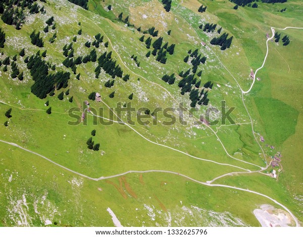 Schwägalp (Schwagalp Pass or\
Schwaegalp) mountain pass or Der Schwägalppass (Schwagalppass or\
Schwaegalppass) - Canton of Appenzell Ausserrhoden,\
Switzerland