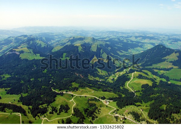 Schwägalp (Schwagalp Pass or\
Schwaegalp) mountain pass or Der Schwägalppass (Schwagalppass or\
Schwaegalppass) - Canton of Appenzell Ausserrhoden,\
Switzerland