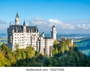 Schwangau October 12 Neuschwanstein Castle Located Stock Photo ...