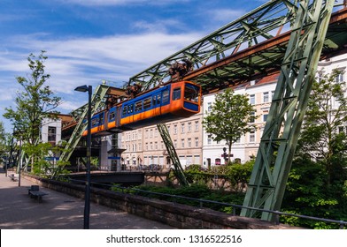 The Schwebahn Floating Tram In Wuppertal