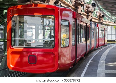 Schwebebahn Train In Wuppertal Germany