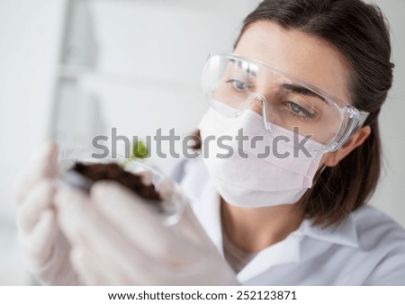 Similar – Image, Stock Photo research and science doctor student people