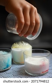 Science Experiment For Child At Home With Baking Soda