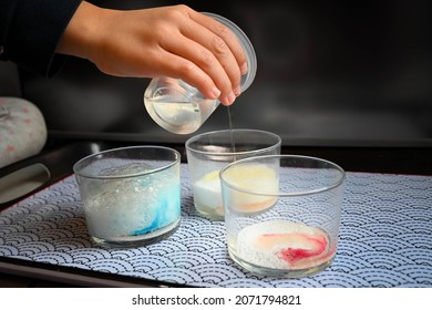 Science Experiment For Child At Home With Baking Soda