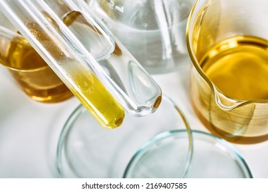 Science laboratory, Chemical substance in test tube, Research and medical formulating - Shutterstock ID 2169407585