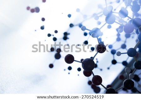 Science Molecule DNA Model Structure, business teamwork concept