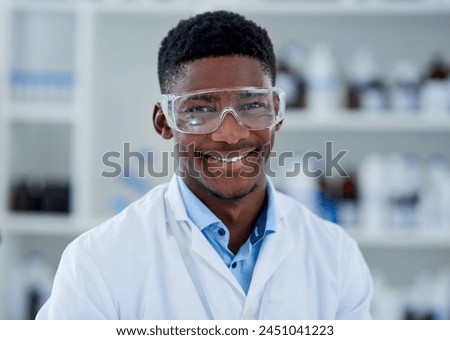 Similar – Image, Stock Photo Man scientist working at the laboratory. Selective focus.