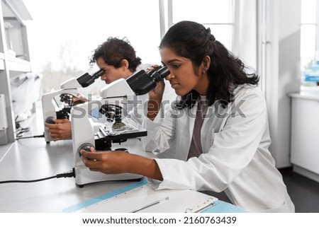 Similar – Image, Stock Photo research and science doctor student people