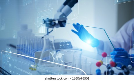 Science technology concept. Scientific examination. Scientist. - Powered by Shutterstock - Get 15% off with code: PIKWIZARD15