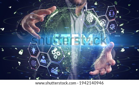 Science, technology, engineering and math. STEM concept. Business, Technology, Internet and network concept. 