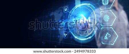 Science, technology, engineering and math. STEM concept. Business, Technology, Internet and network concept.