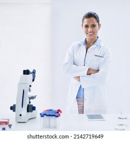 Science Is There To Help Make Sense Of The World. Portrait Of A Young Female Scientist Working In A Lab.