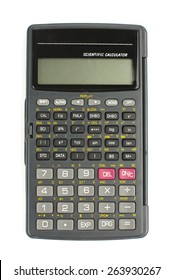 Scientific Calculator Isolated With Clipping Path