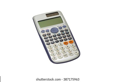 Scientific Calculator Isolated With Clipping Path.