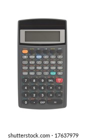 Scientific Calculator Isolated Over White