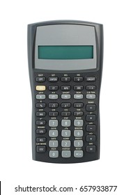 Scientific Calculator On White Isolated Background