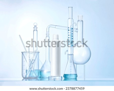 Scientific Research Skincare Utensils Laboratory White Skincare Products