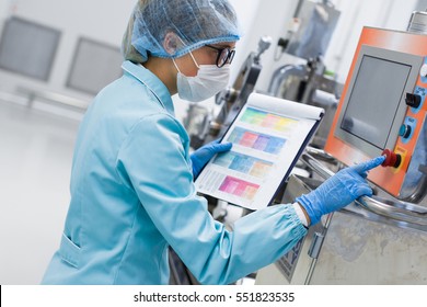 scientist conducting an audit of the company