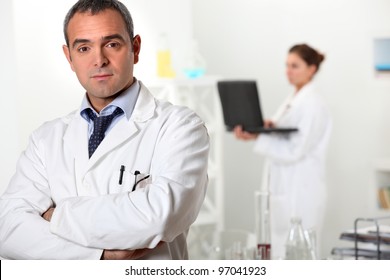 a scientist and his assistant