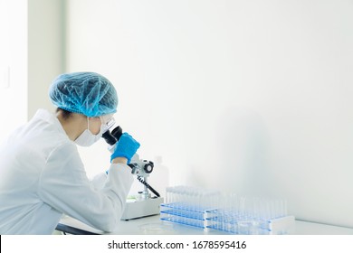 Scientist in the laboratory. Medical examination. Drug discovery.