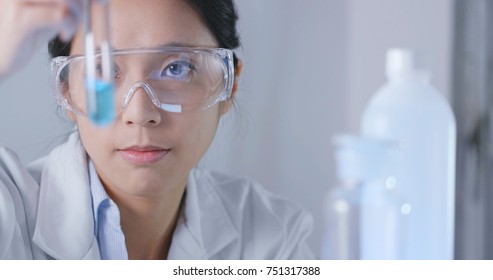 Scientist observation about test tube 
