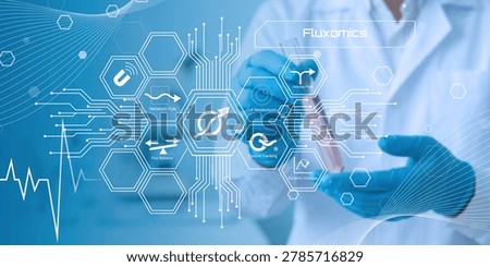 Scientist using advanced technology for metabolic flux analysis and cellular tracking in modern biomedical research