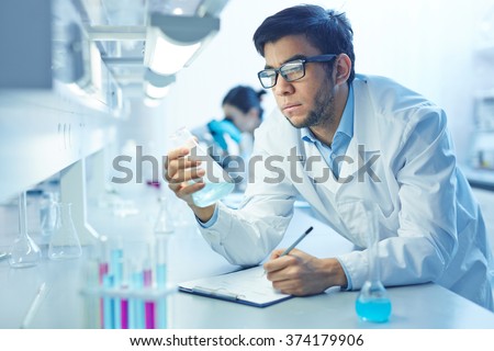 Scientist working