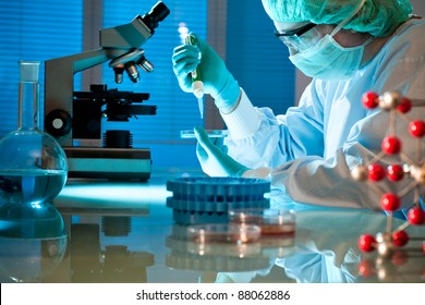 scientist working at the laboratory - Powered by Shutterstock