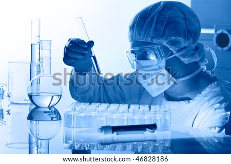 scientist working at the laboratory