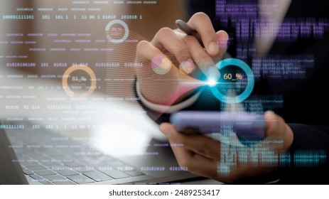 Scientists compute, analyze, and visualize complex data sets on computers, data mining, artificial intelligence, Data science, and big data technology.