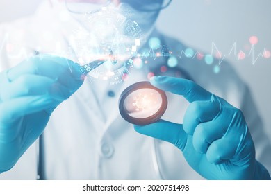 Scientists or doctors in the lab are diagnosing and developing oral medications for (COVID-19) patients. health care concept , medical research, experimental success
 - Powered by Shutterstock - Get 15% off with code: PIKWIZARD15